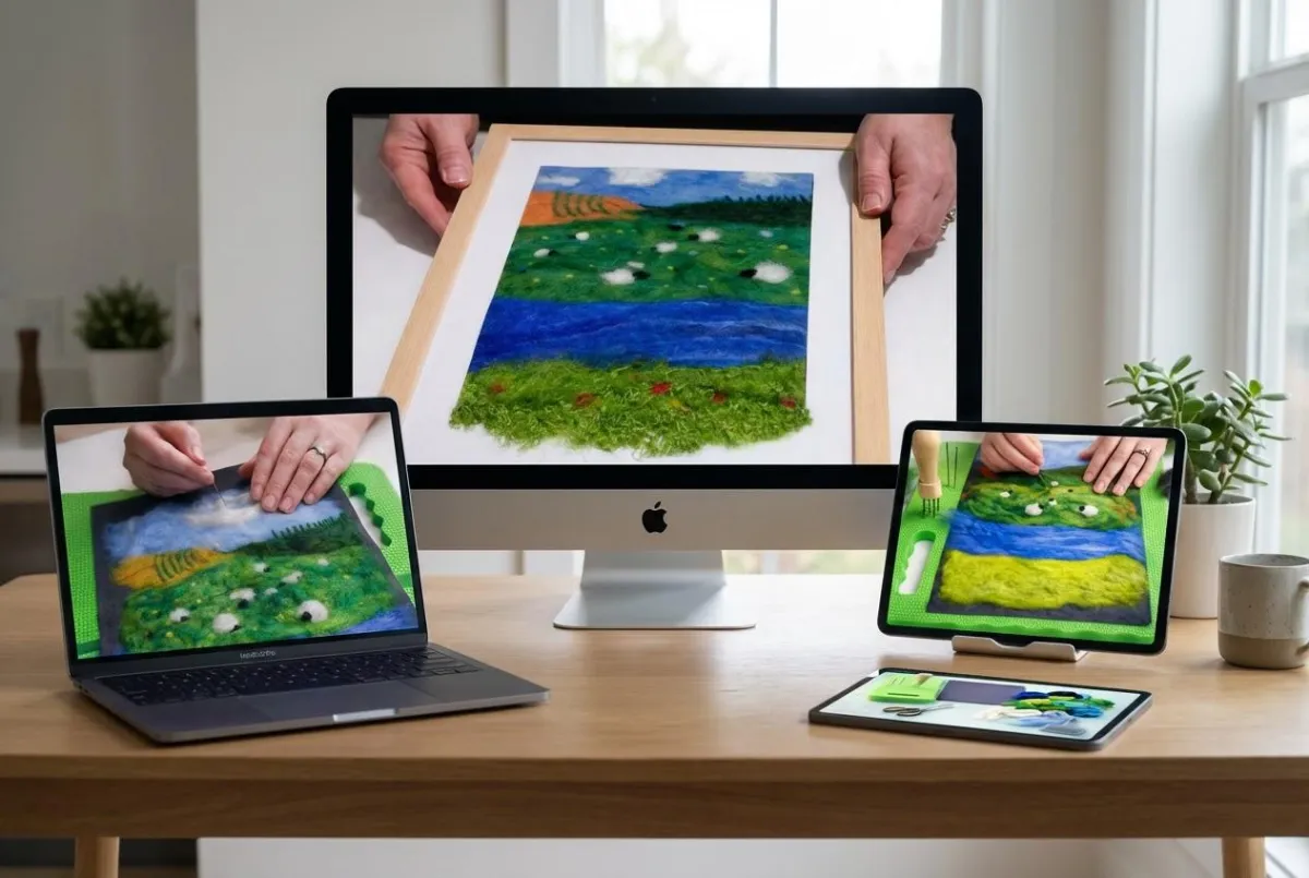 Course stack visual for Felt Landscape Masterclass