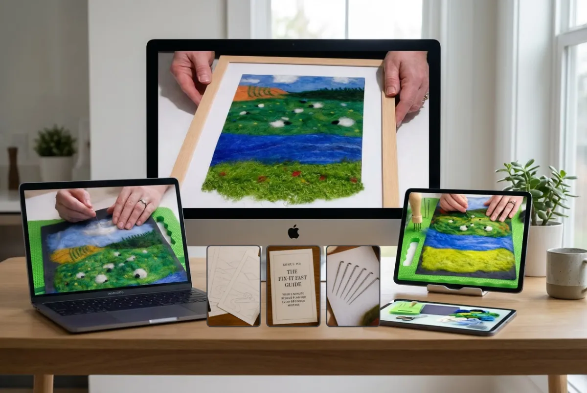 Offer stack preview for Felt Landscape Masterclass and bonuses