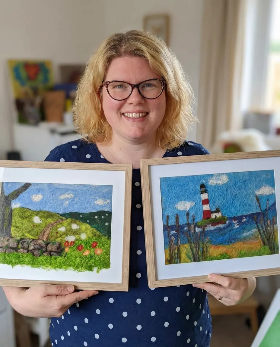 Philippa, creator of the Felt Landscape Masterclass